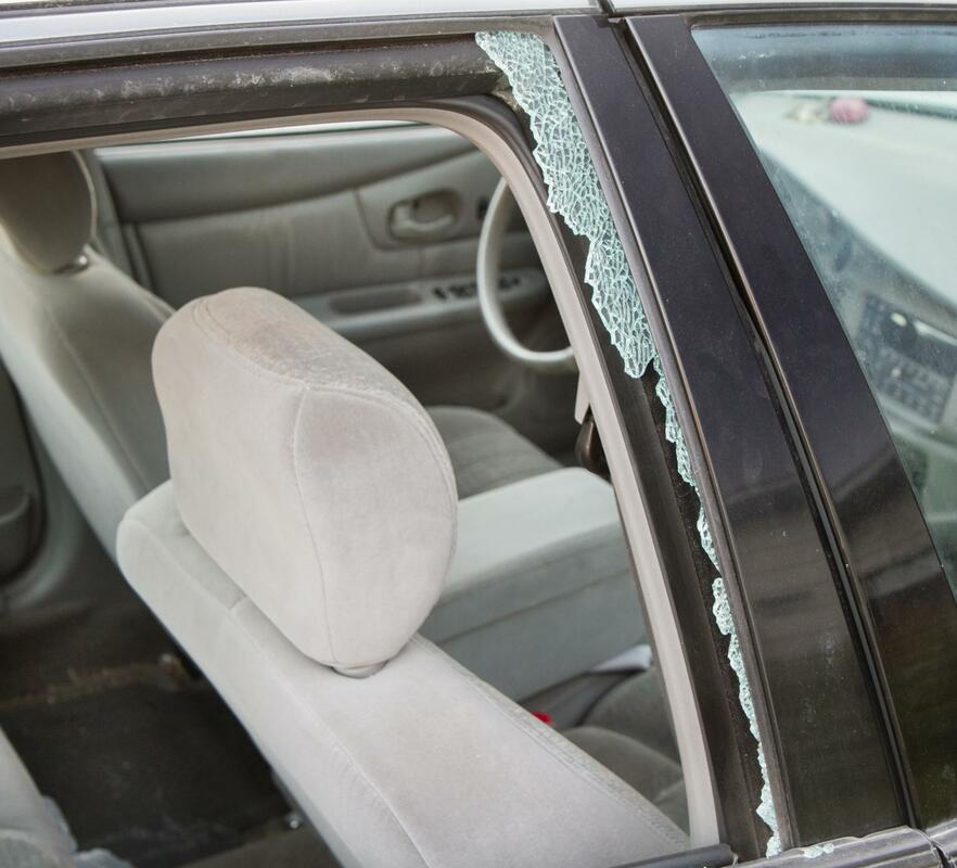 this image shows auto glass repair in Granite, California